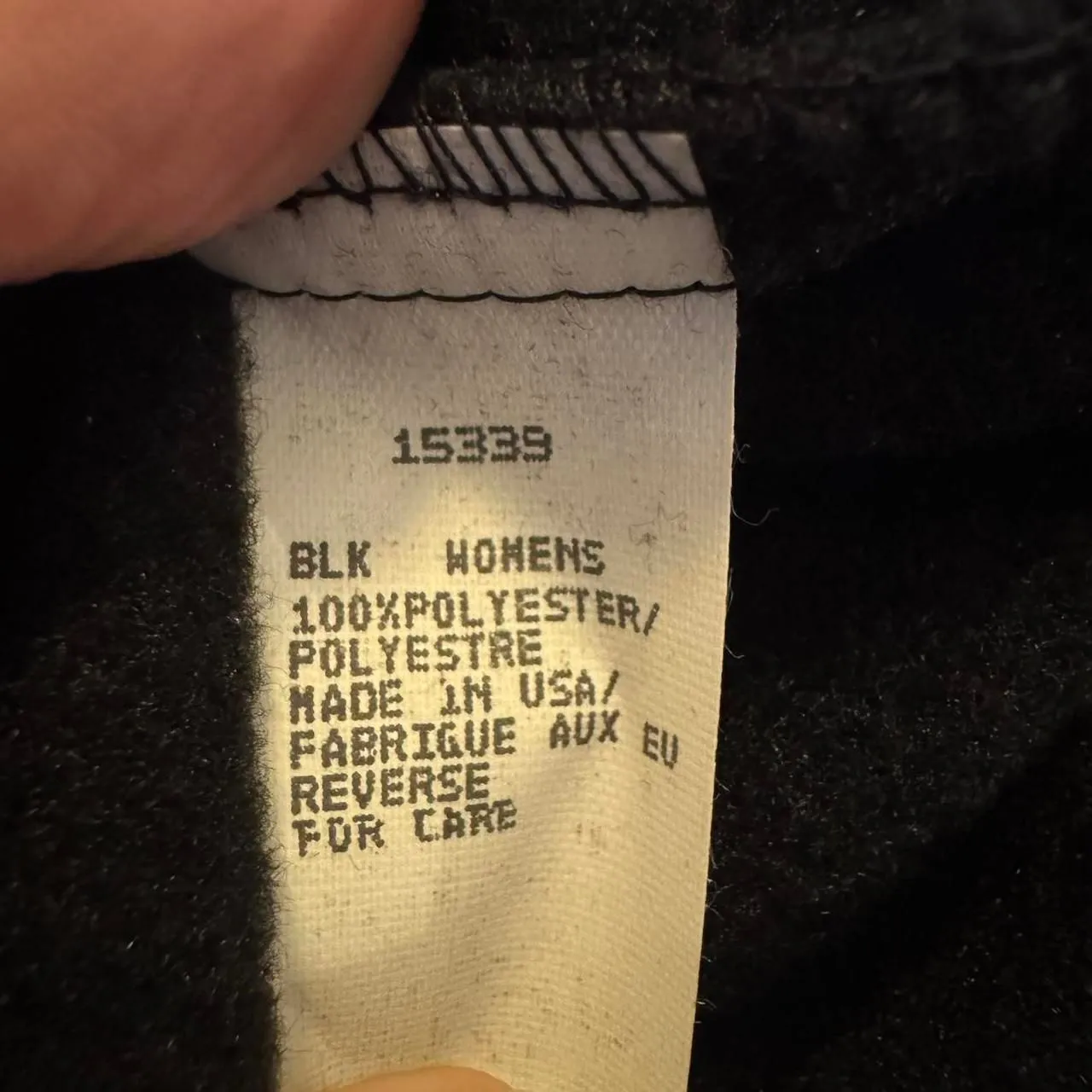 Woolrich Women’s XL Black Fleece Pullover Made in USA Malden Mills Polar Outdoor - Image 6