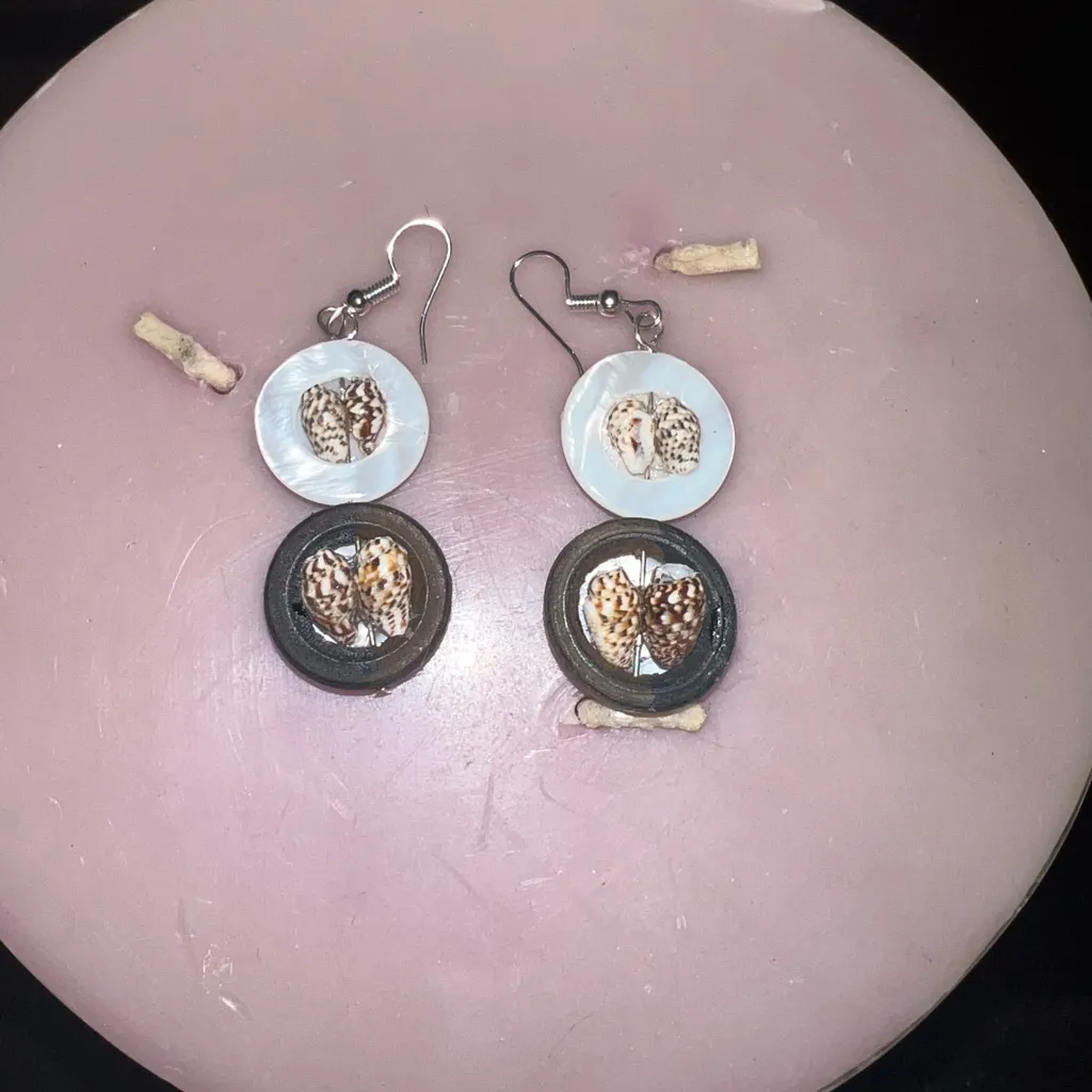 Elegant Mixed Color Earrings Set Pink - Image 2