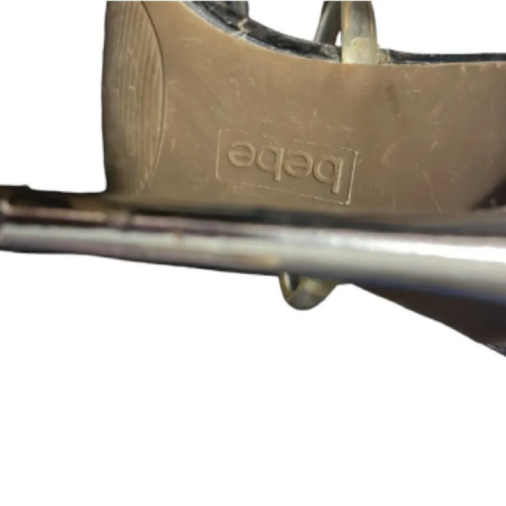 Bebe Silver Heel Sandals Size 9 - Image 6