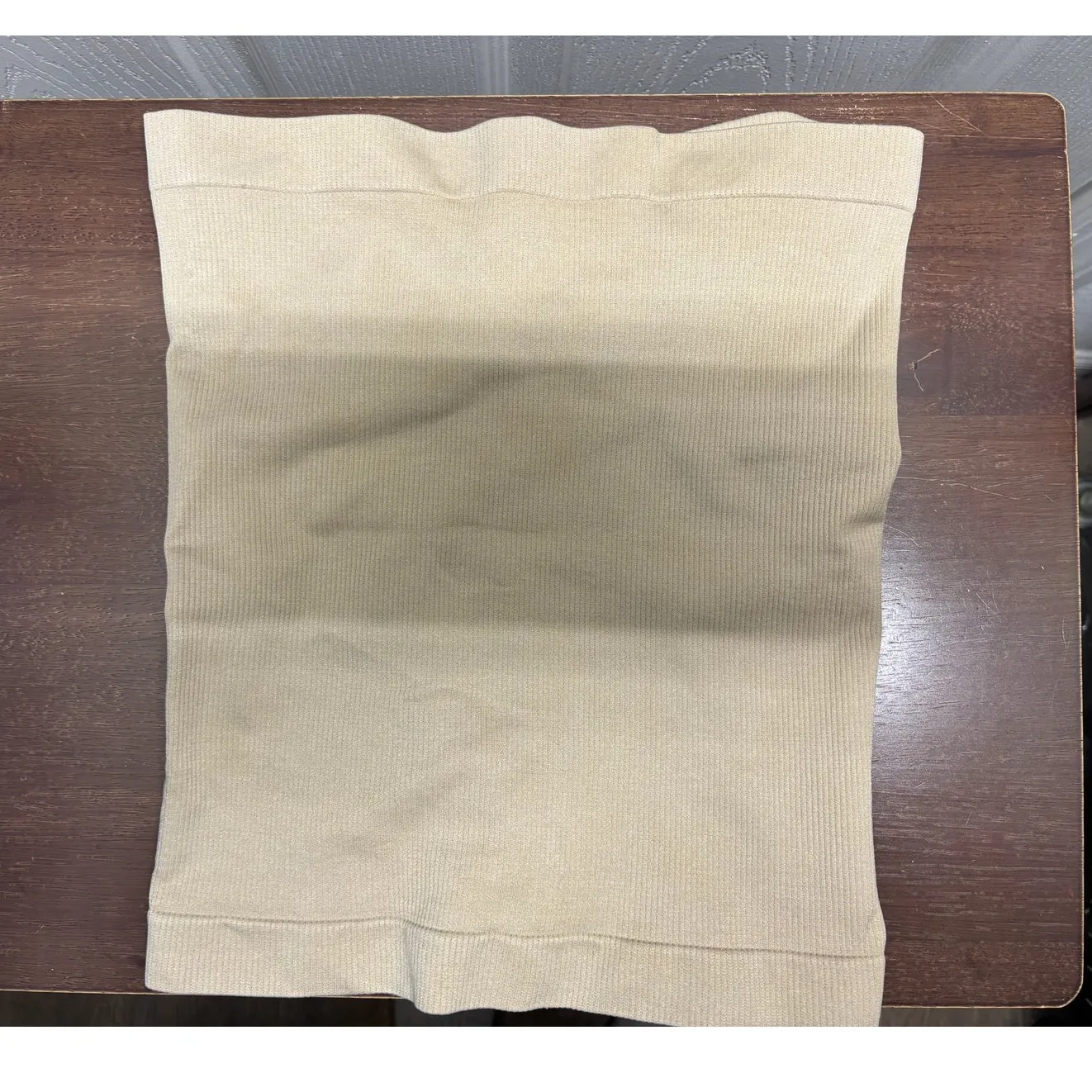 Heavenly Shapewear Women's Size Medium Beige Ribbed Underwire Sculp Top Tan - Image 2