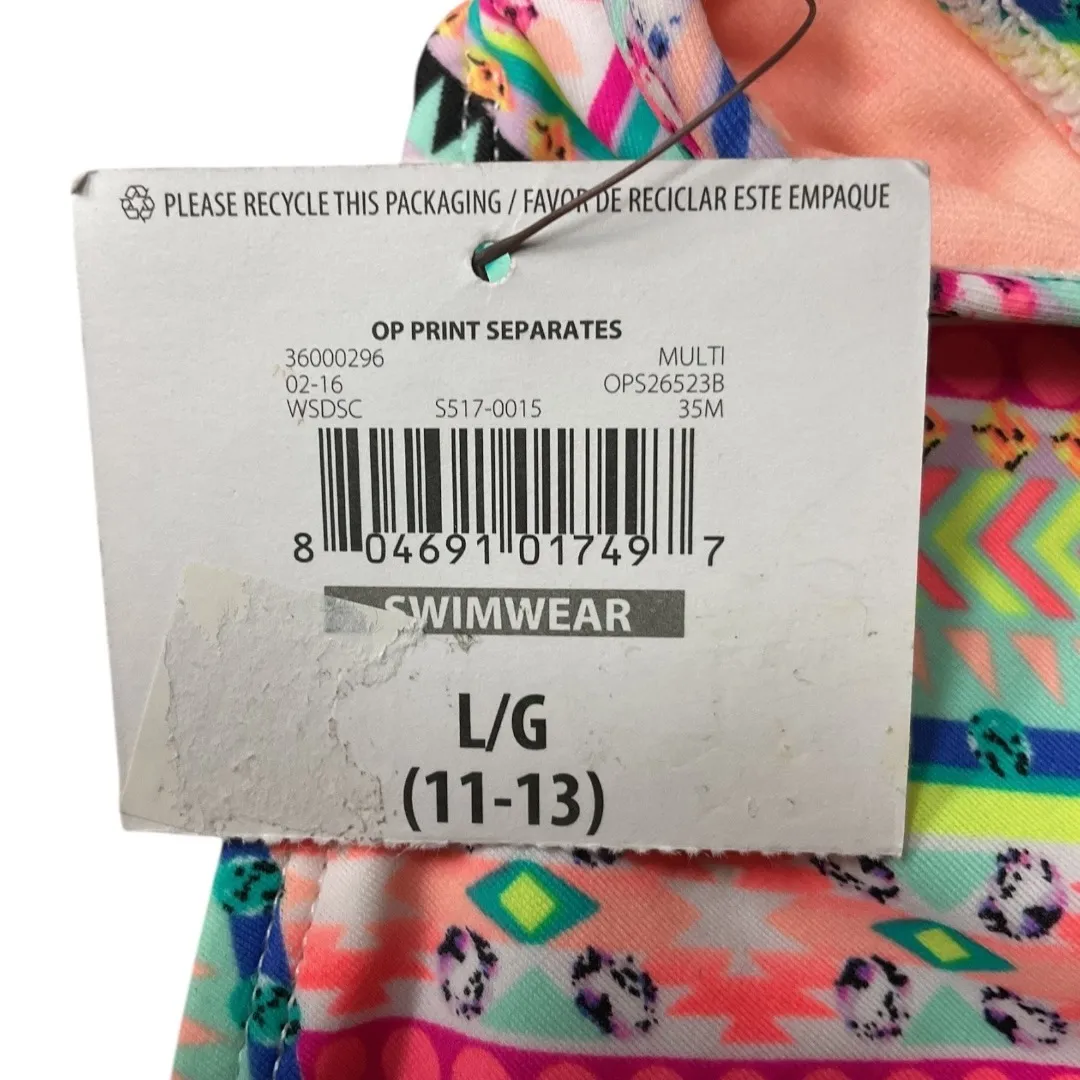 Ocean Pacific Multicolored Tribal Lined‎ Bikini Bottom Size Large NWT - Image 4