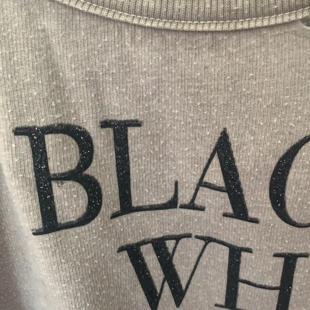 Chaser | Black White Leather & Heels Sweatshirt S - Image 7