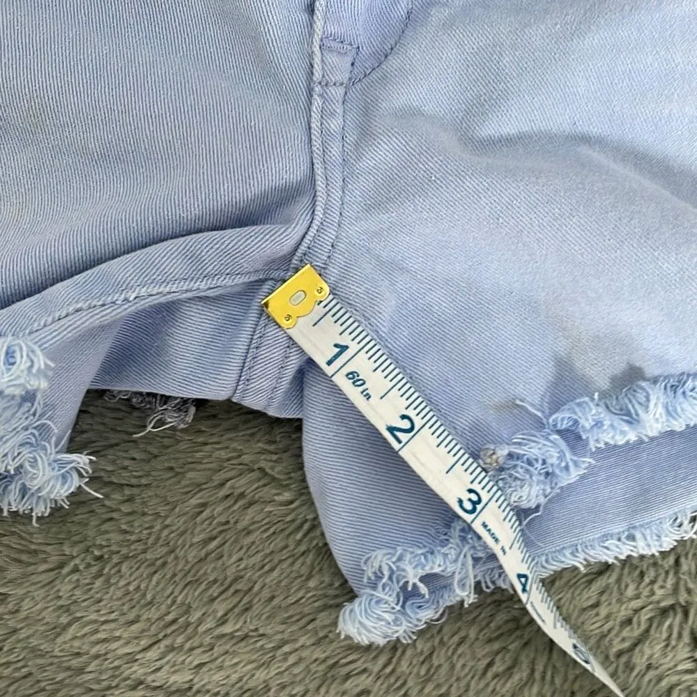 Taylor / Hot Kiss Womens‎ Denim Shorts Bundle Cutoff 2 Pairs Blue Black Size 0 - Image 8