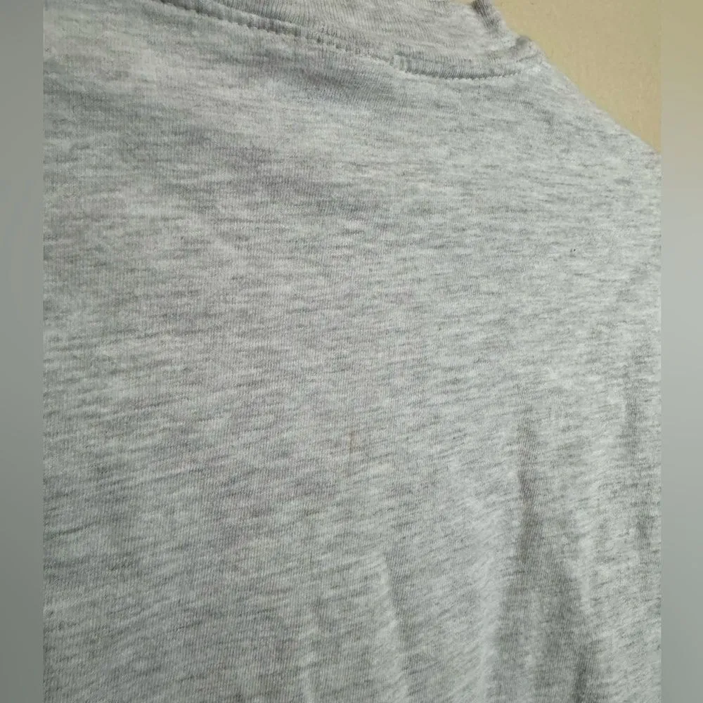 Vintage 90s Yin-Yang Animal Graphic Tee‎ Shirt Sz Womens Small in Grey - Image 6