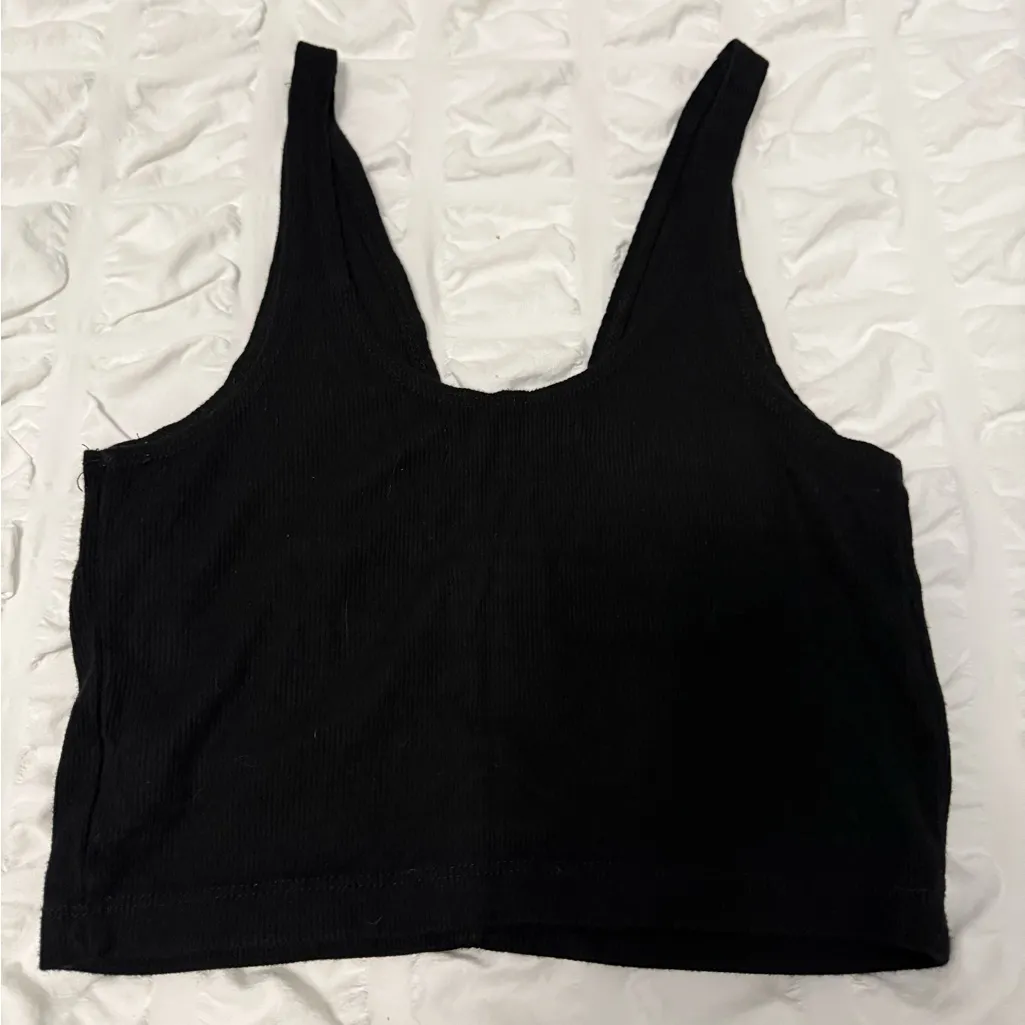 JOAH BROWN SNAP CROP TANK BLACK! - Image 4