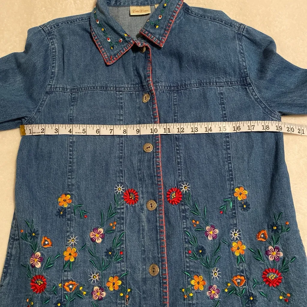 Bobbie Brooks Button Down Denim Jacket Blue - Image 5
