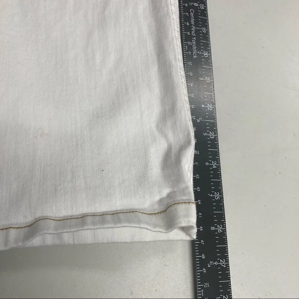MATILDA JANE GOOD HART Windsor Straight Crop Size 10 White Jeans Inseam:26”‎ - Image 7