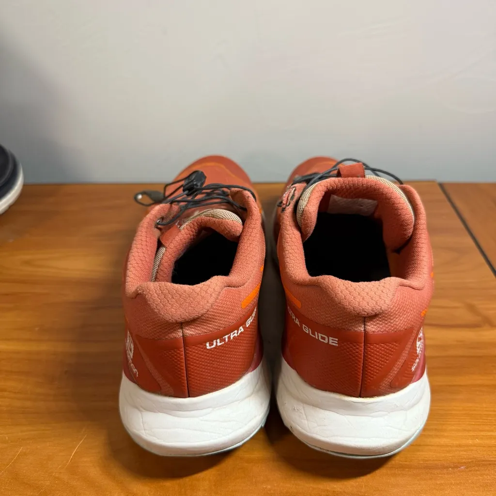 Salomon Ultra Glide‎ Womens Trail Running  Shoe Outdoor Mecca Orange/Red  Sz 11 - Image 2