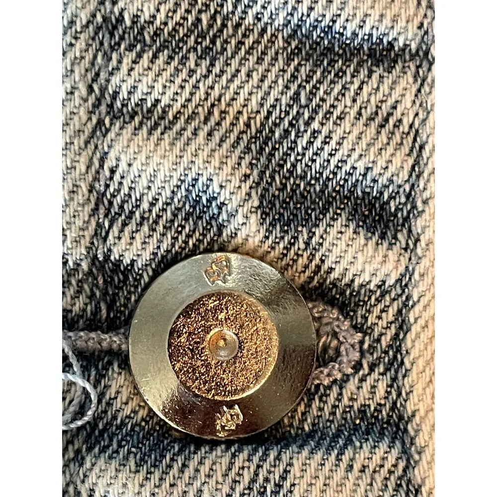 Vintage Boom Boom Jeans Spike Studded Denim Vest - Image 4