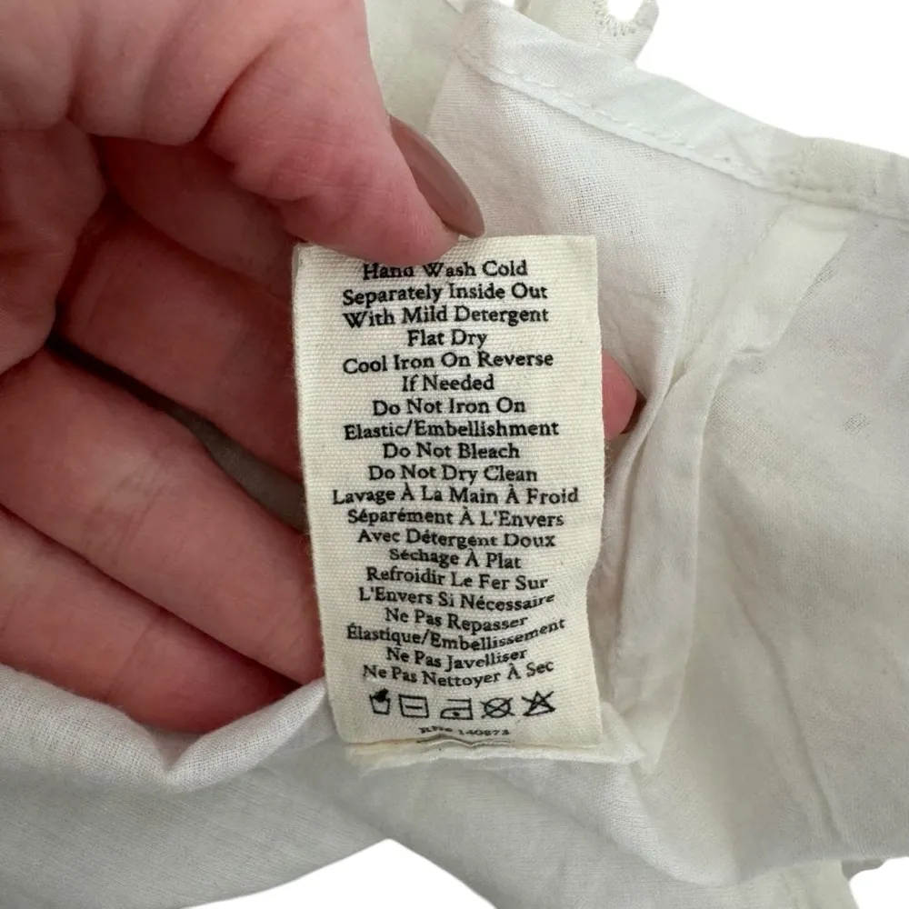 LoveShackFancy - NWT Altima Floral Eyelet Puff Sleeve Mini Dress Sz S - Image 10