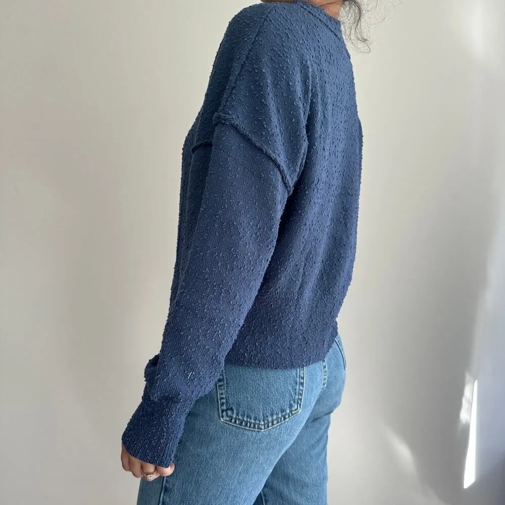 Fuzzy cardigan Sweater button front - Image 3