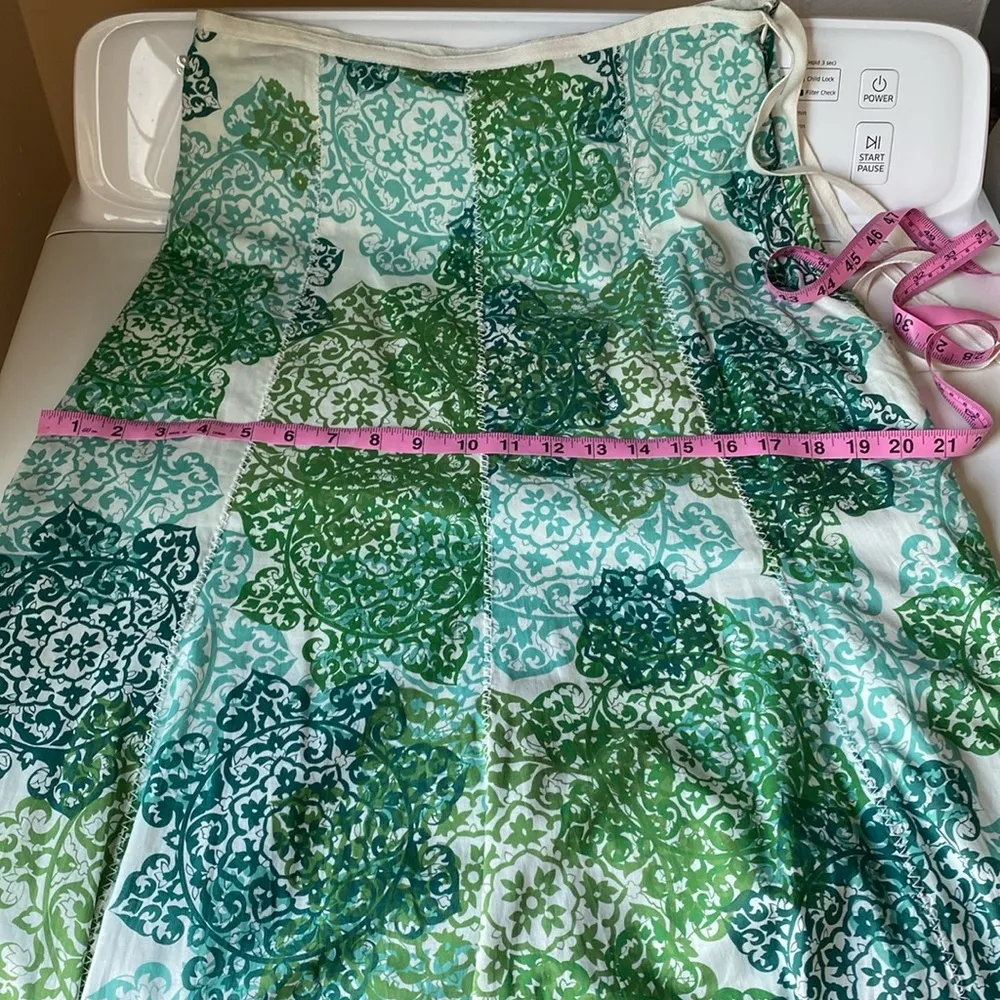 Karen Kane Maxi Skirt 6 Lace Print all cotton fully Lined 6 - Image 10