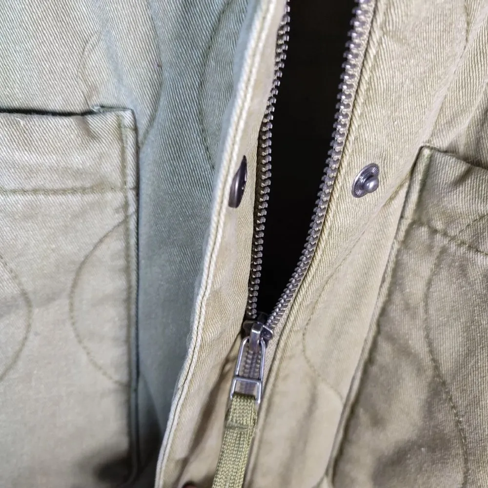 Quilted Jacket Olive green Size XS - Image 8