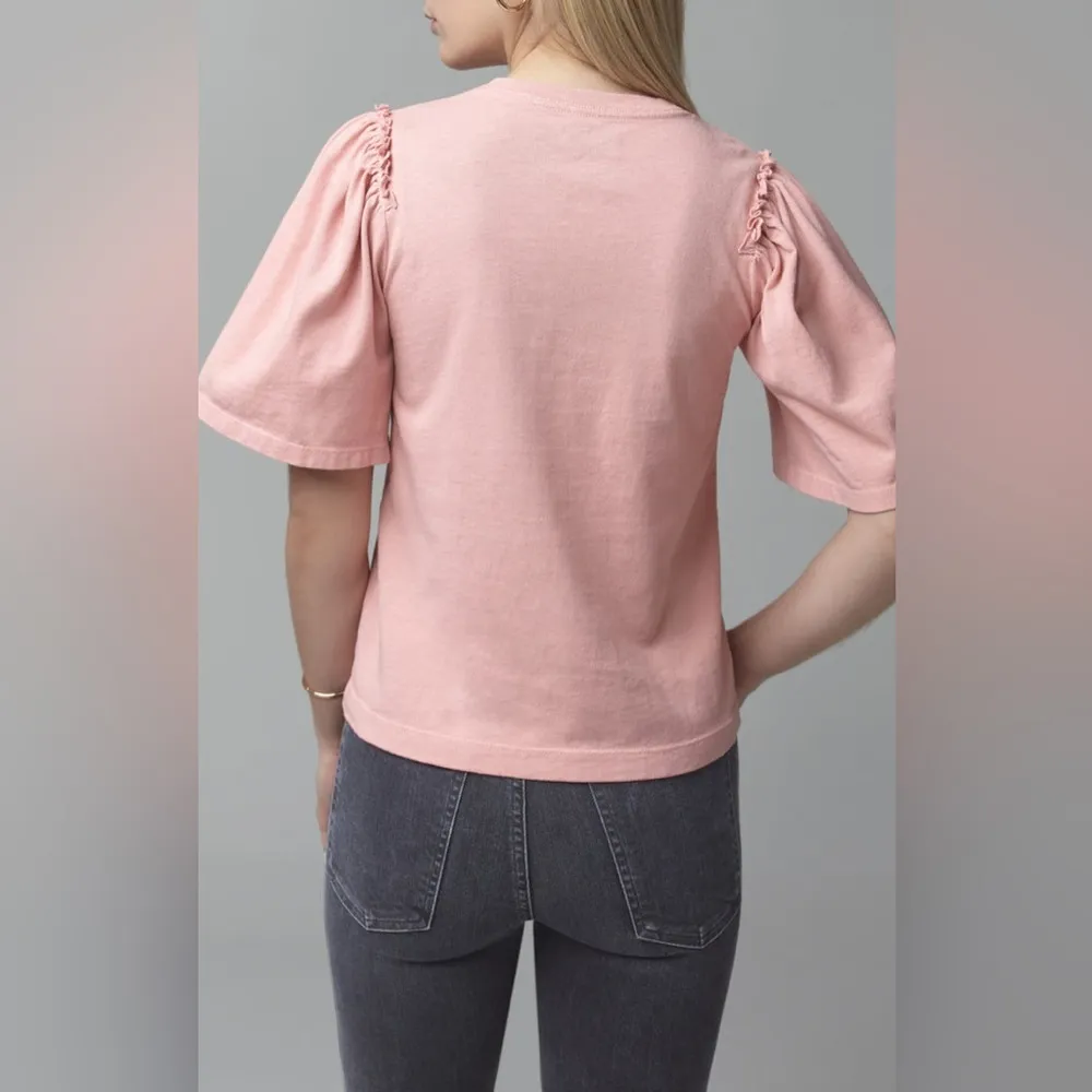 Citizens Of Humanity Vintage Rose Vera Gathered Shoulder Top Size Small - Image 3