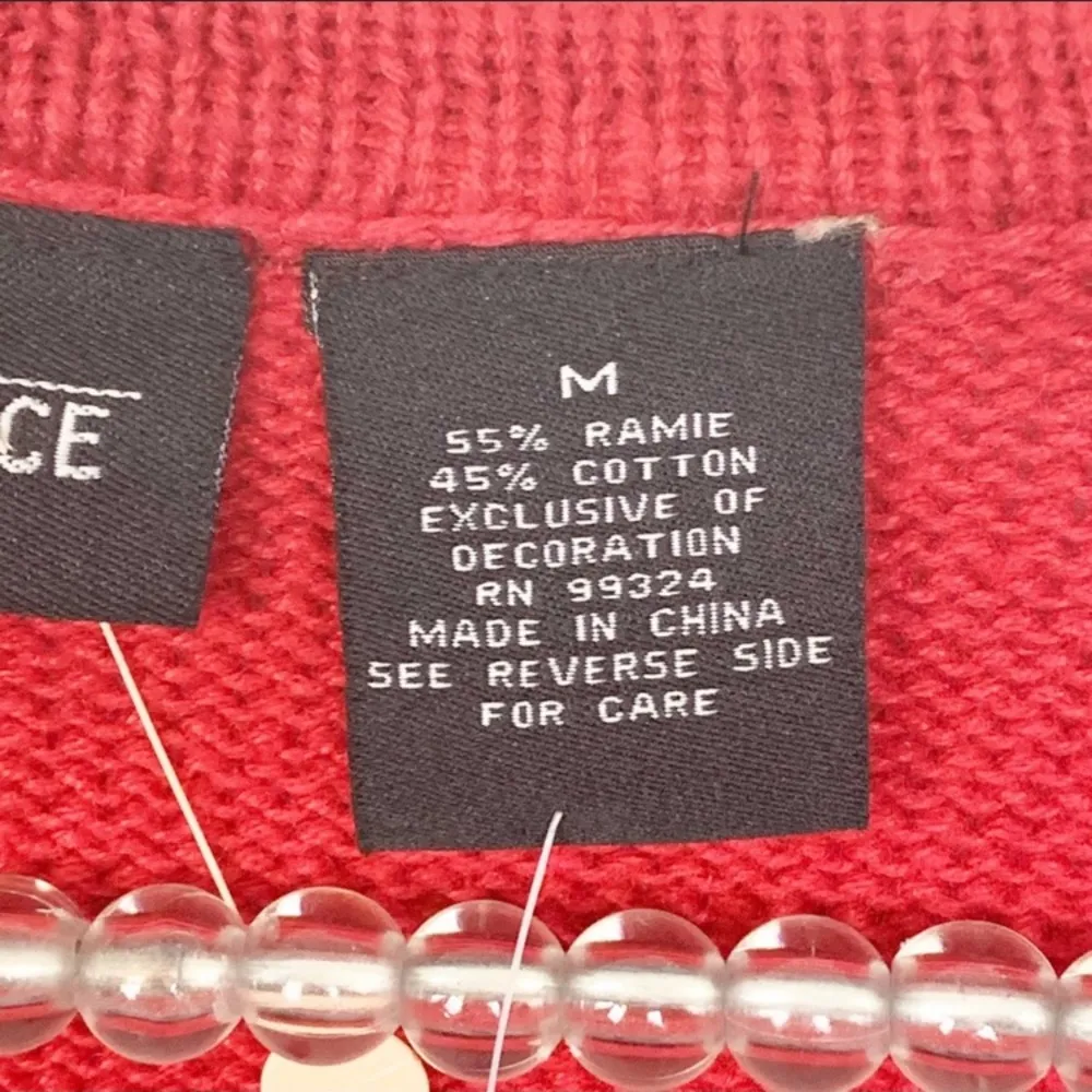 In Resource Medium Red Ugly Christmas Sweater Vest NEW NWT - Image 3