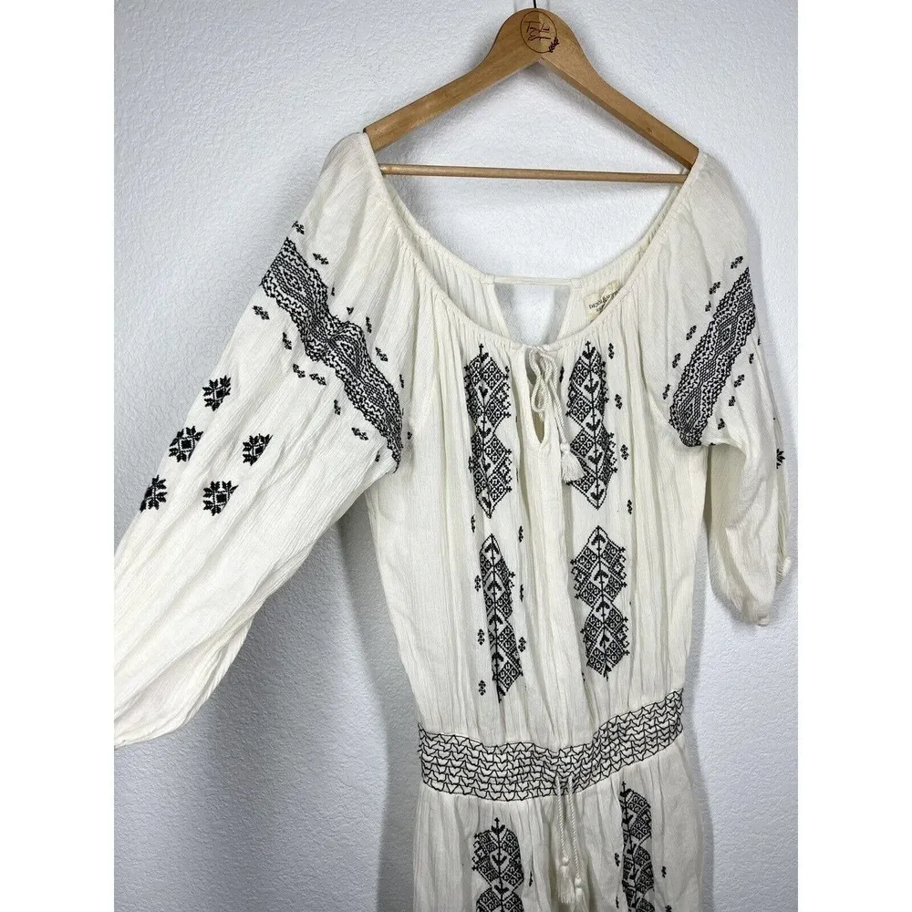 Denim & Supply Ralph Lauren XS Off The Shoulder Peasant Mini Dress Embroidered - Image 2