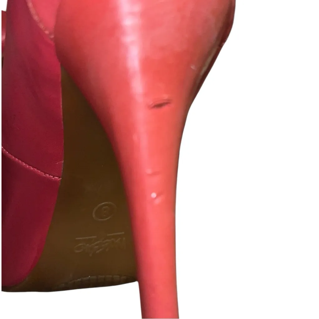 Wassio salmon colored Women's Heels Red Size 8 - Image 7