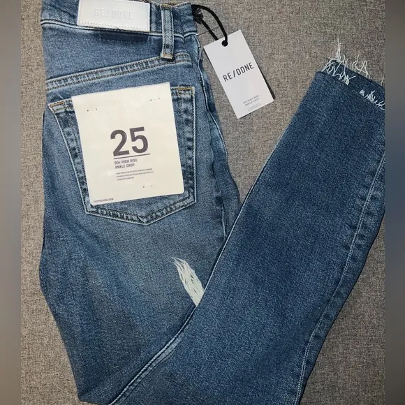 RE/DONE 90’s High Rise Ankle Crop NWT Size 25 - Image 2