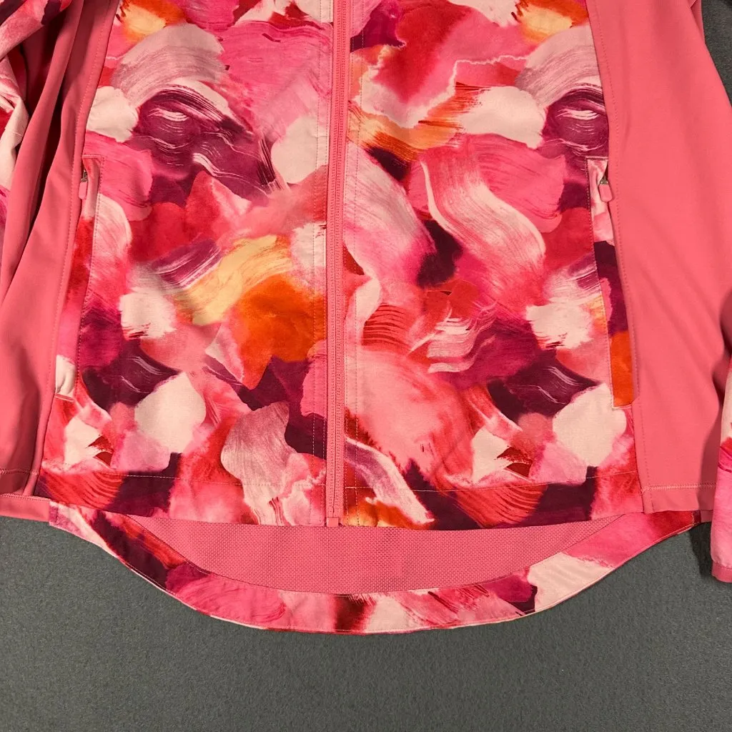 Athleta Womens Medium‎ Pink Run With It Full Zip Long Sleeve Jacket Pockets - Image 4