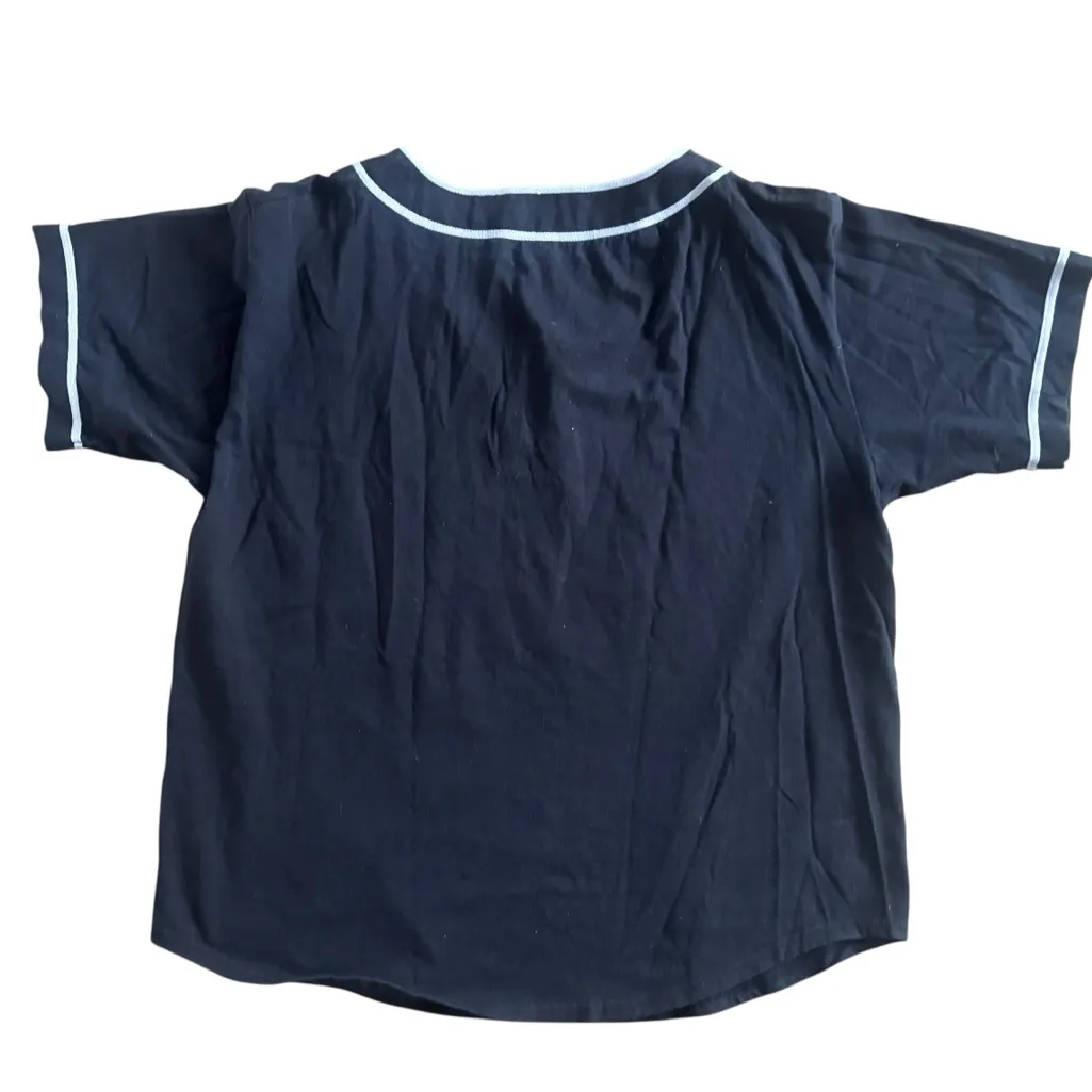 Badger Sport Baseball Jersey Men's L Retro Sportswear Athleisure Classic Blue Size L - Image 3