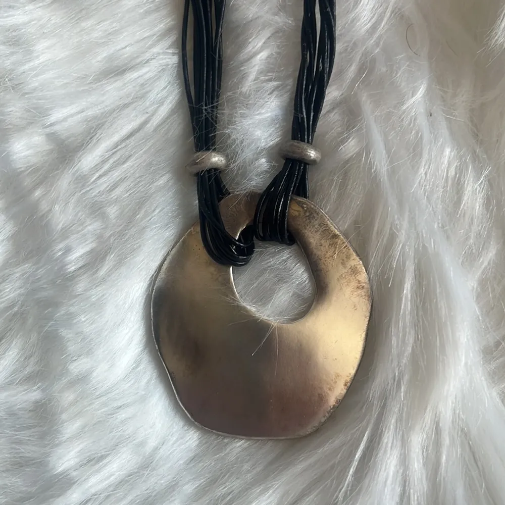 Patina silver tone necklace - Image 5