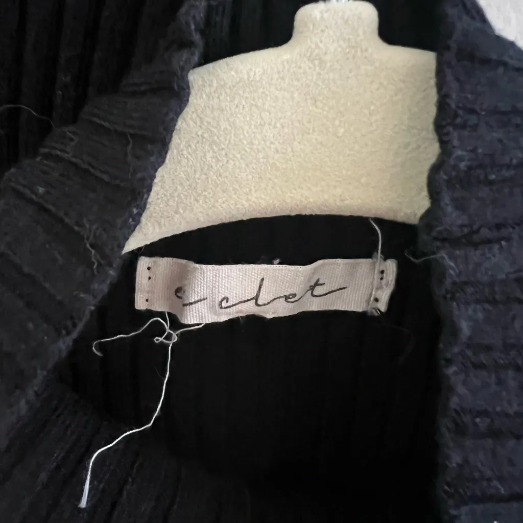 Etcetera Black Ribbed Knit Set - Image 5