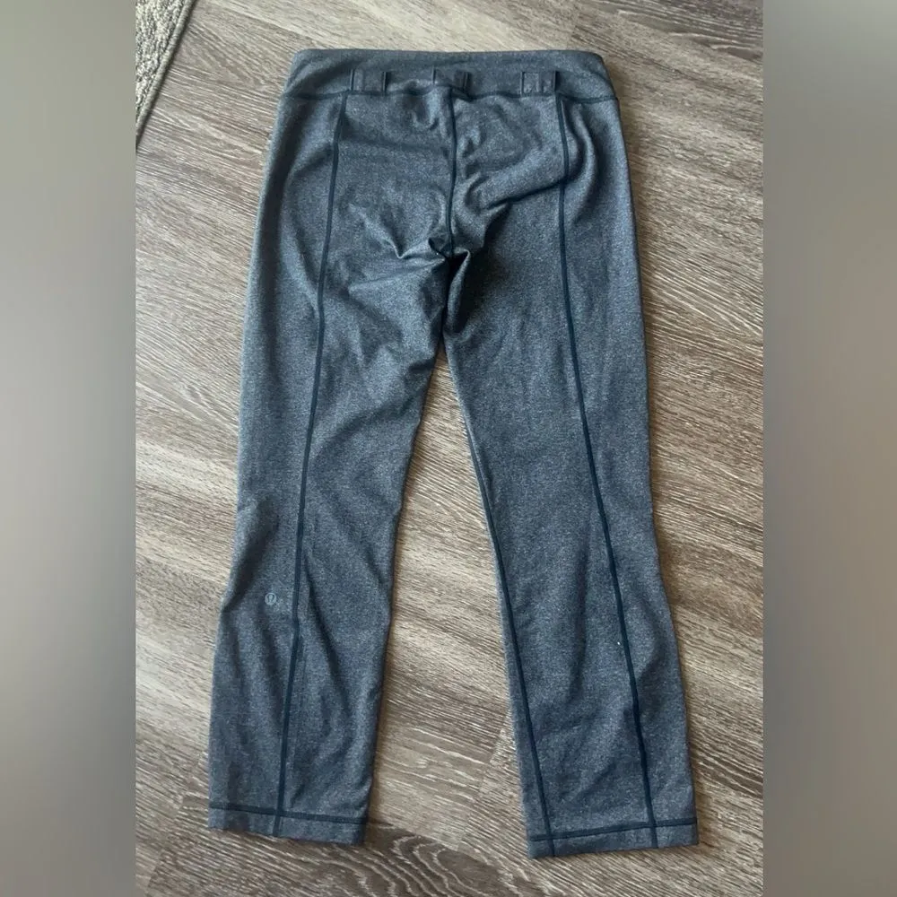 Lululemon Belt It Out Leggings Women Space Gray‎ Athleisure Rare High Rise 8 - Image 2