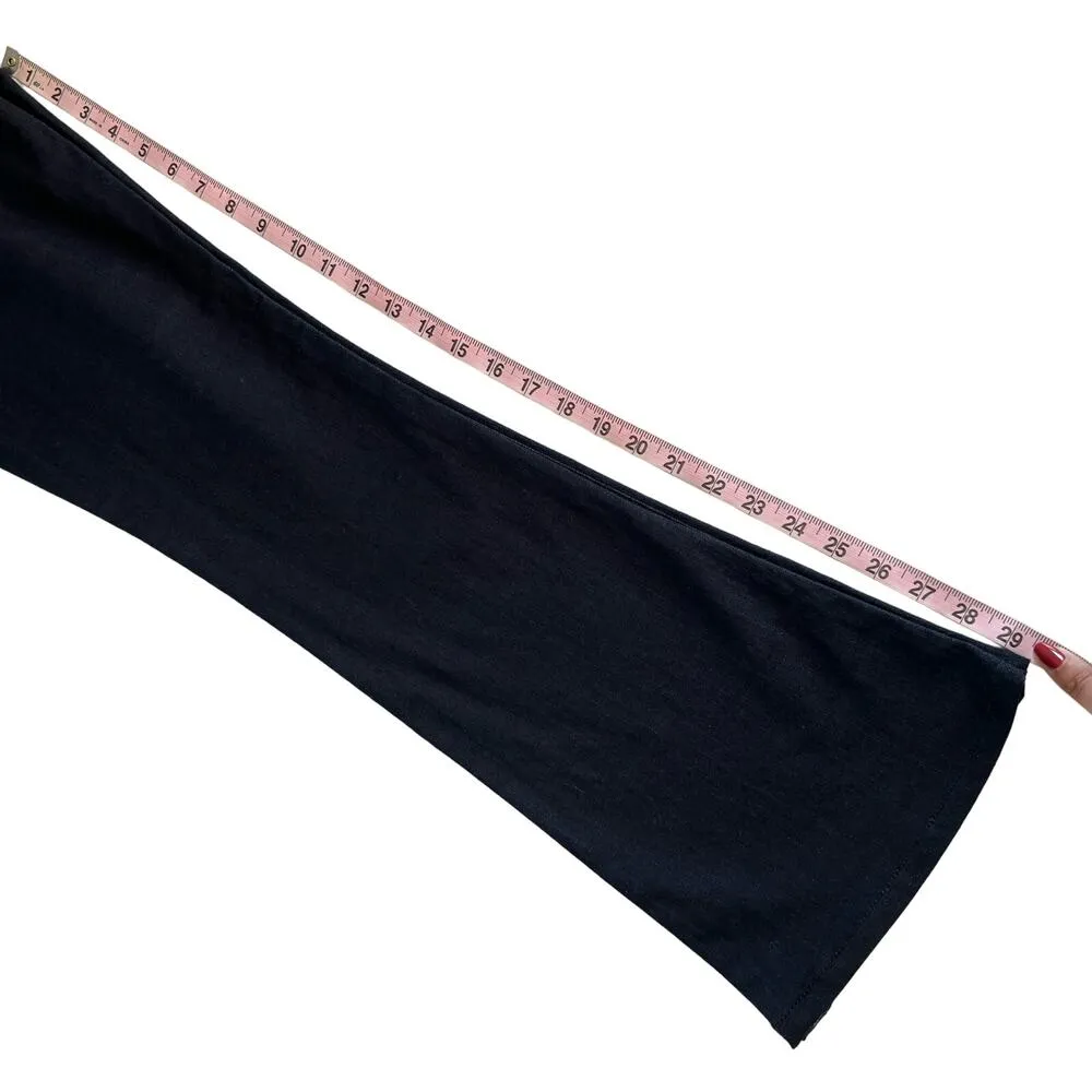 Ella Moss High Rise Flare Snakeskin Side Stripe Dark Wash Blue Jeans Size 27 - Image 8