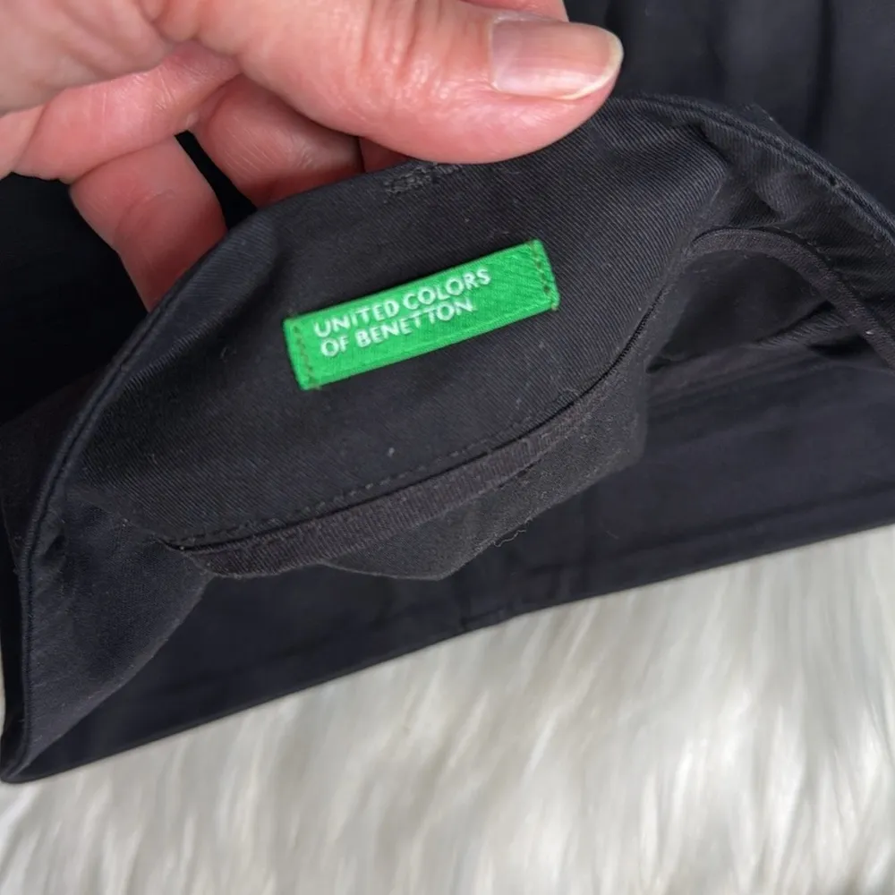 Benetton Black Vintage Pencil Skirt - Image 3