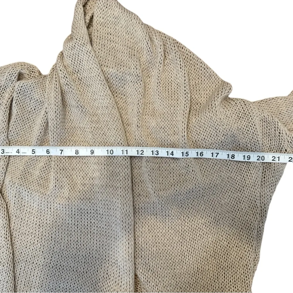 Wooden Ships drapey shawl cardigan in Cream/Tan Size M/L - Image 5