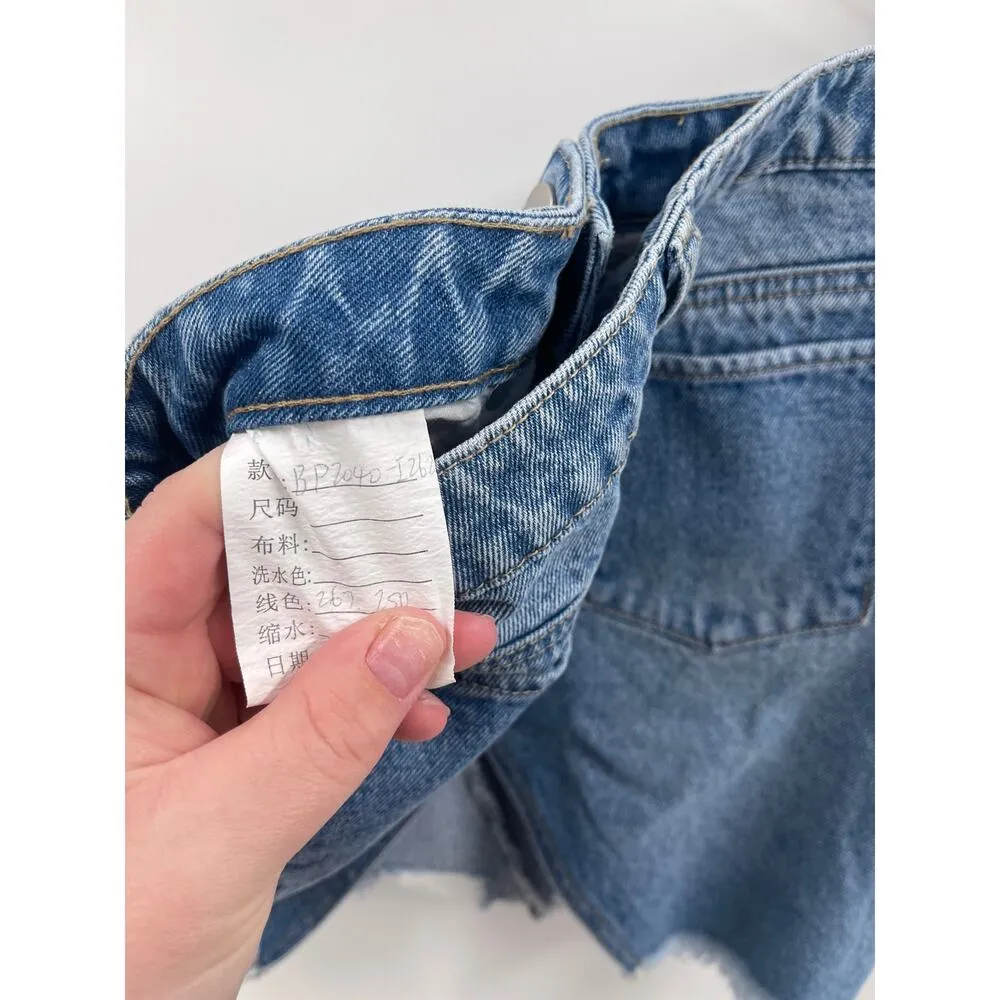 BP  Distressed NWOT Jean Denim Skirt Size Small - Image 5