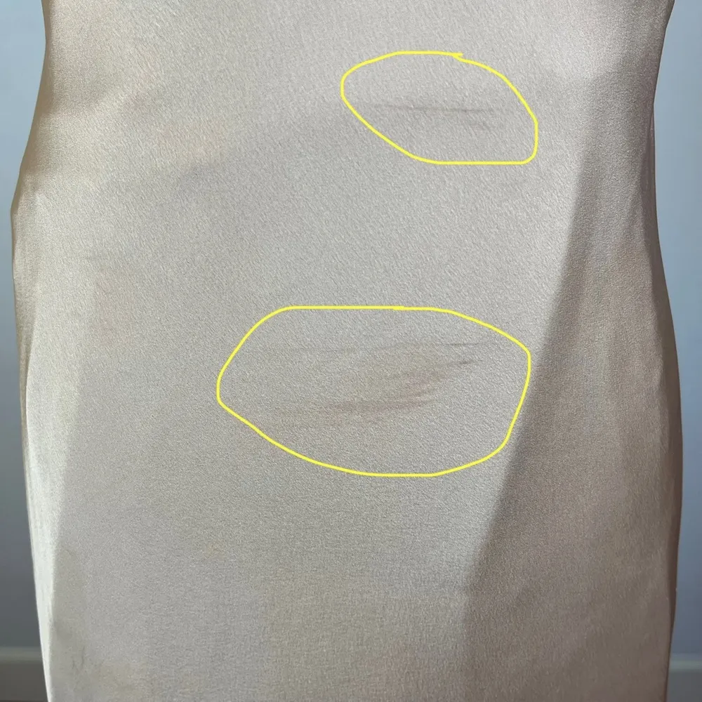 Show Me Your MuMu Verona Cowl Dress in Champagne Satin Luxe - Image 7