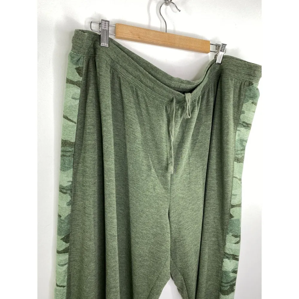 Splendid Green Drawstring Waist Lounge Sweatpants Women's Plus Size 3X - Image 6