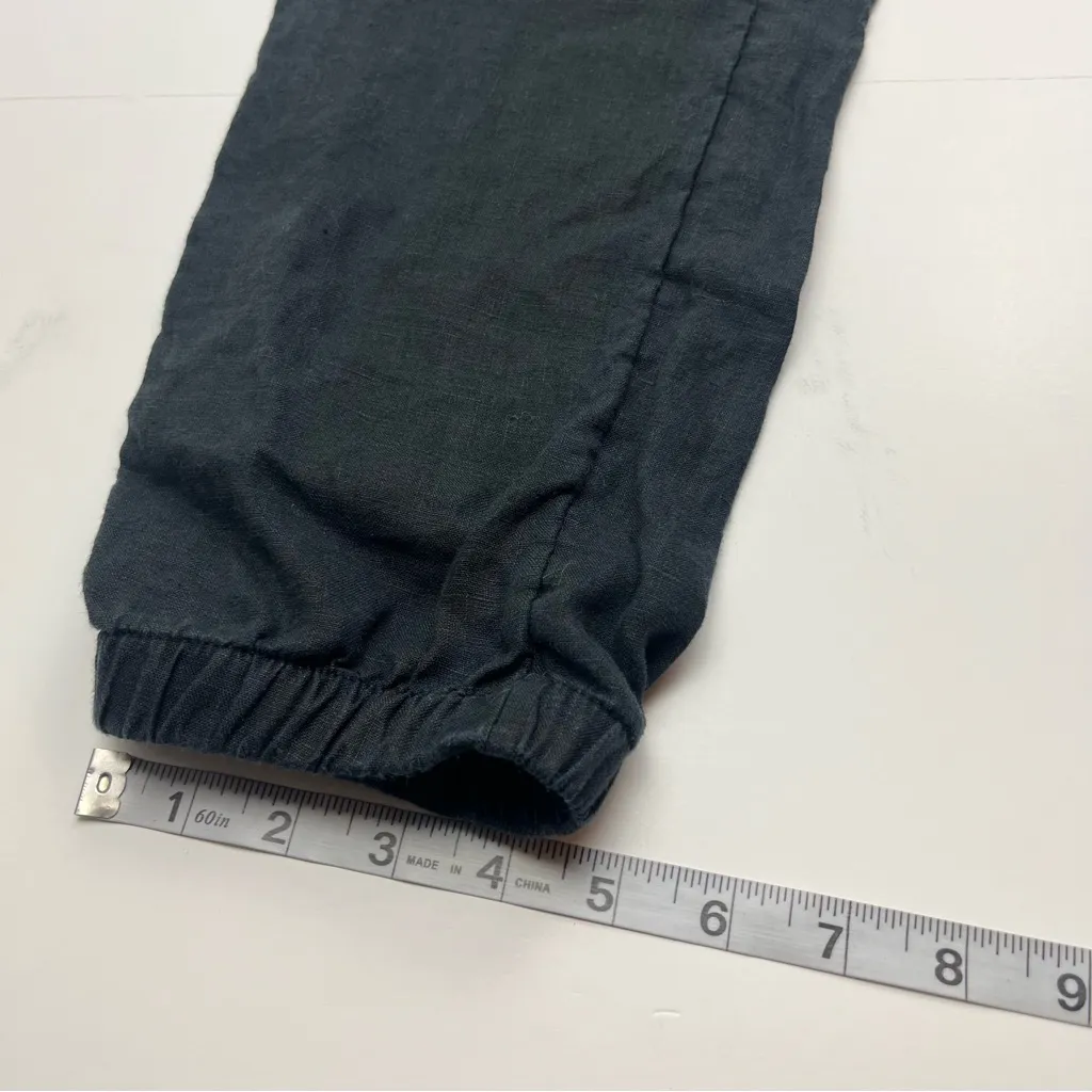 Athleta Cabo Linen Jogger Womens Size 10 Tall Black Style#‎ 530642 Coastal Pant - Image 13