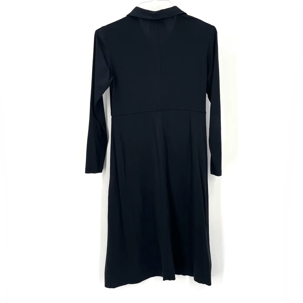 Everlane The Luxe Cotton Button Front Collared Long Sleeve Casual Shirtdress - Image 8