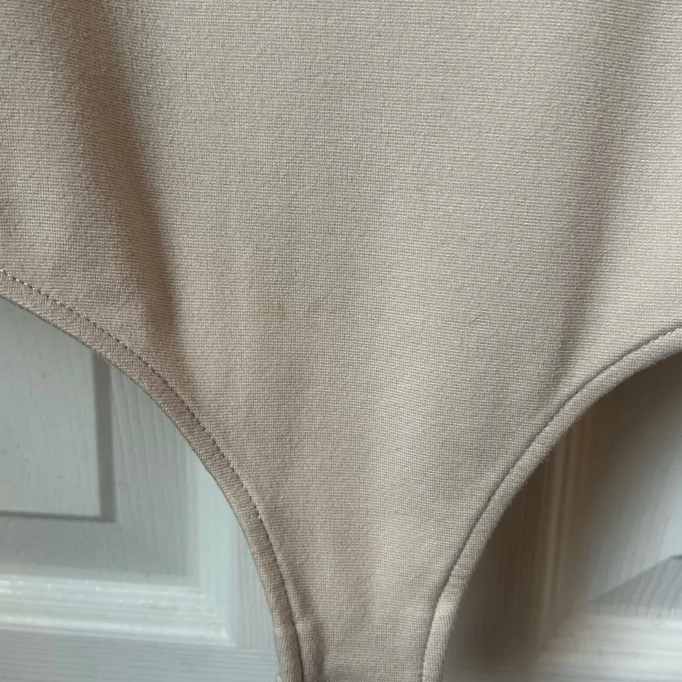 Free People Intimately Beige Bodysuit - Small - Image 3
