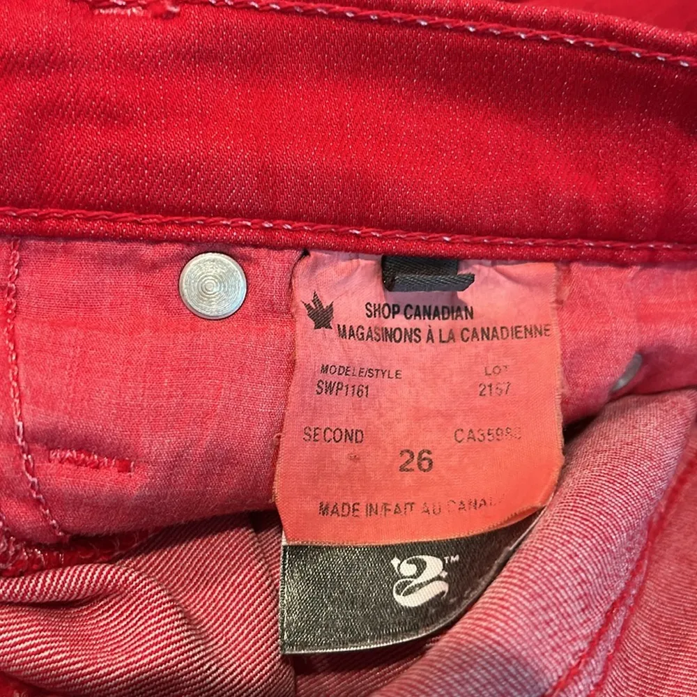 SECOND YOGA red jeans Size 26 - Image 5