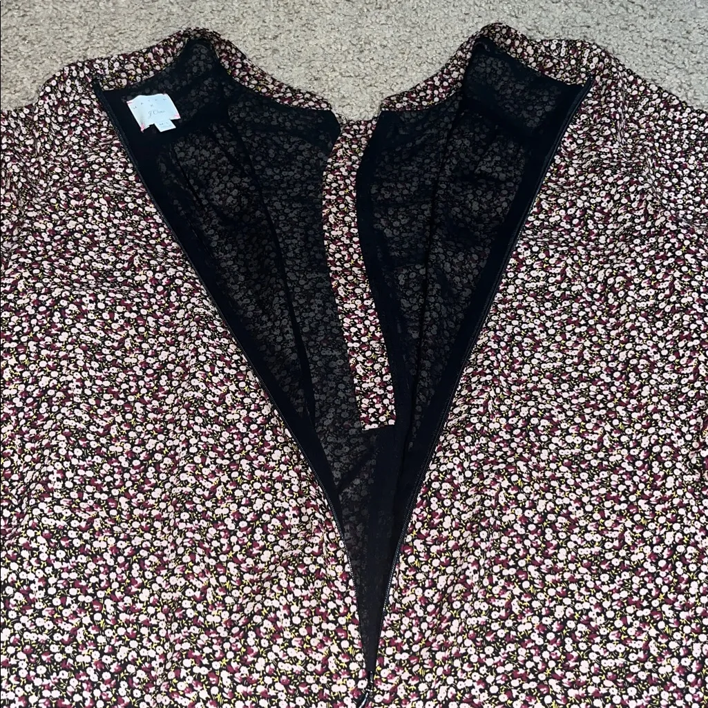J.Crew x Hatch Maternity Floral Caftan‎ Dress Black Bloom M/L 8/10 (Hatch 2) - Image 9