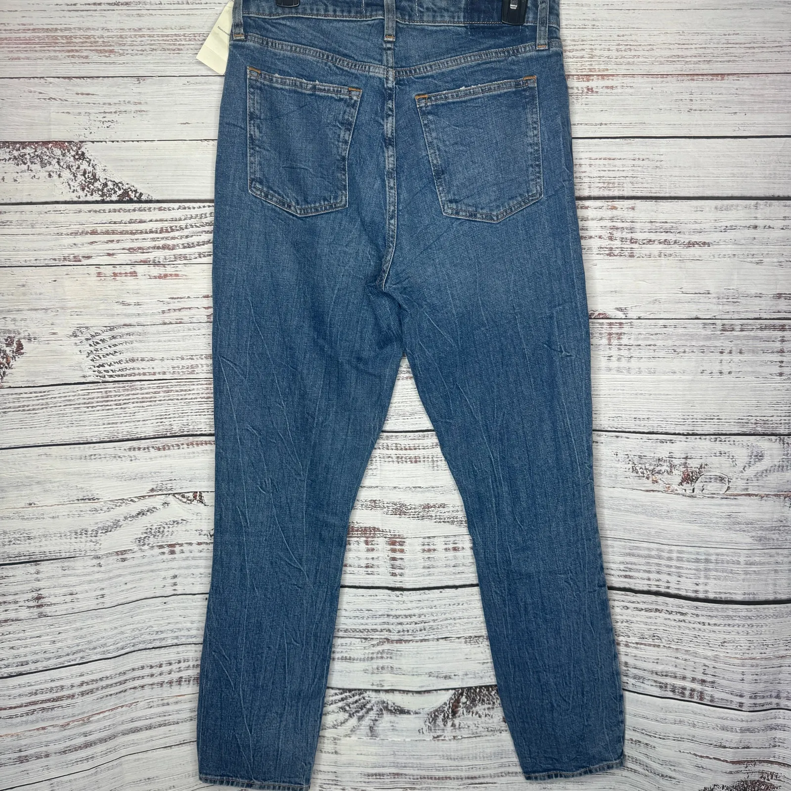 Abercrombie & Fitch Curve Love High Rise Skinny Jean Distressed 8L - Image 5