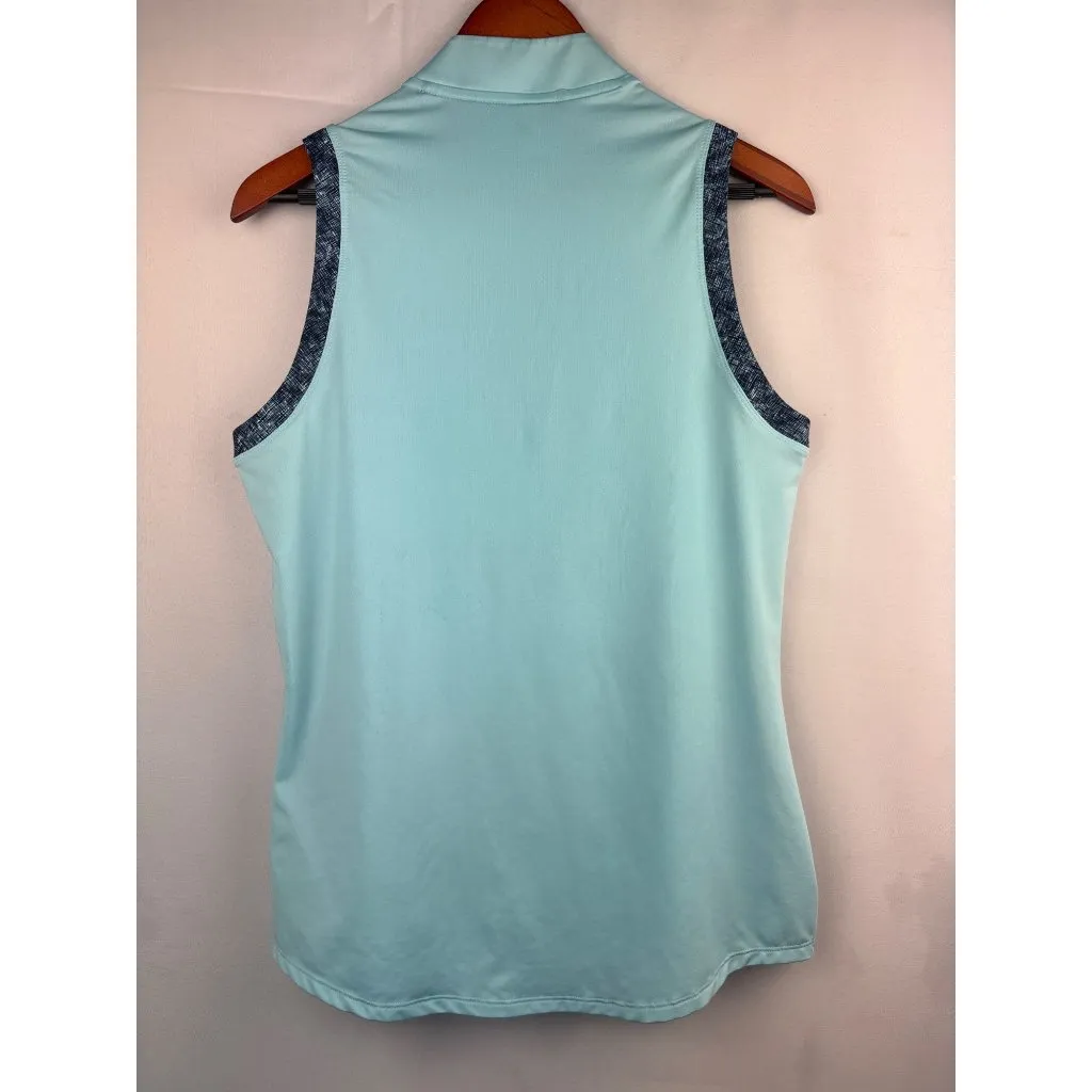 Women’s Adidas Size Medium Blue Golf Polo Tank - Image 7