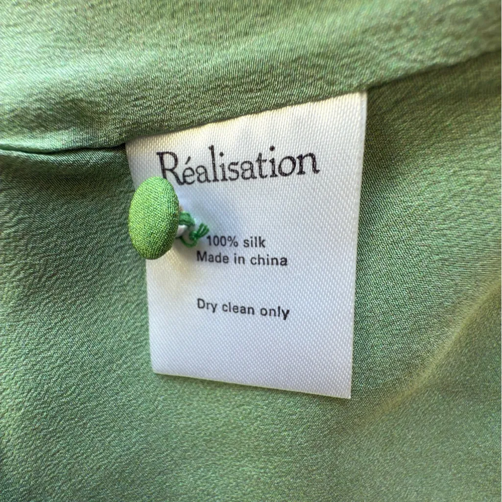 Realisation Par The Kate Loving Green Chic Green Floral Mini Dress women size M - Image 10