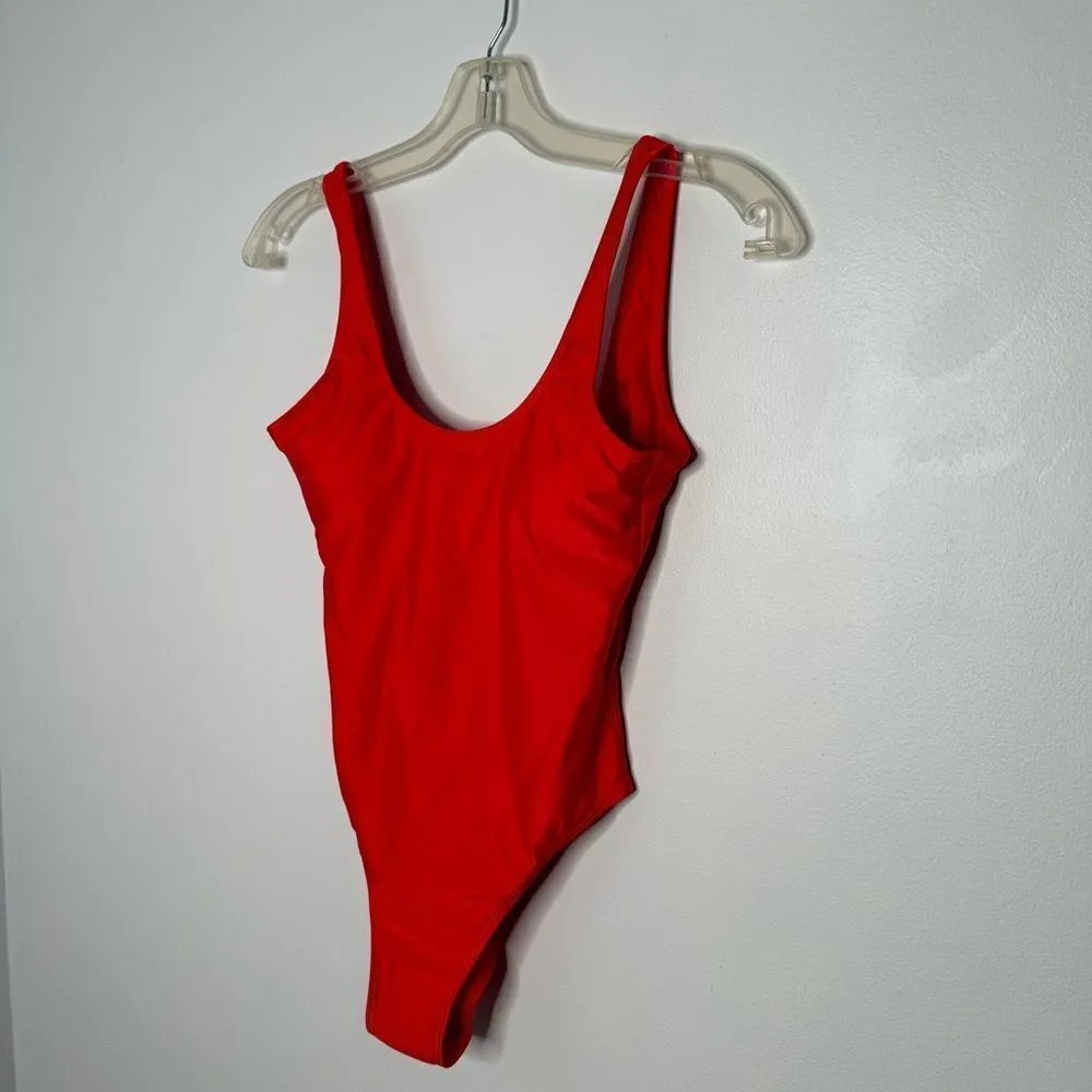 Dixperfect red one piece swimsuit size medium - Image 2