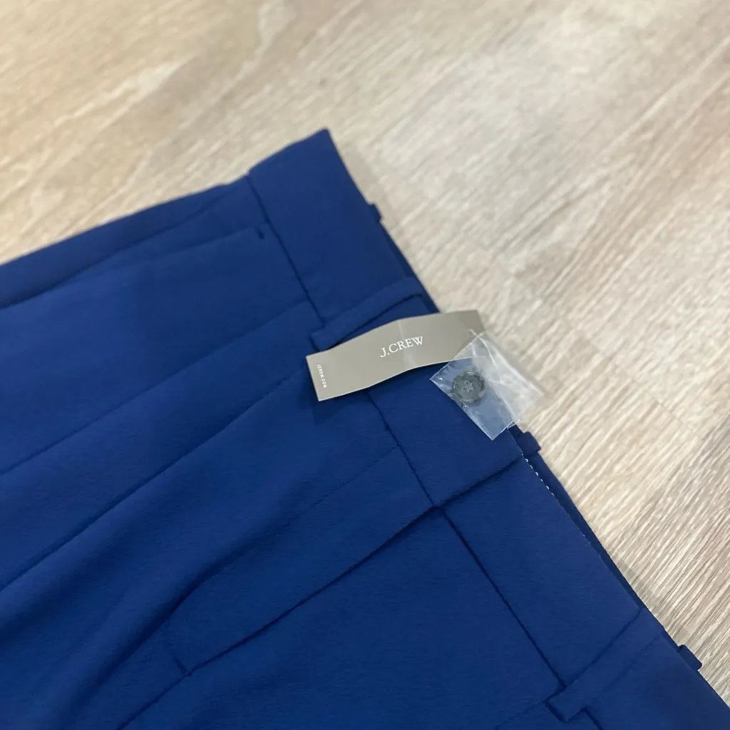 NWT J.Crew Navy Blue High-Rise Wide-Leg Pants Tall Size S/XS - Image 7