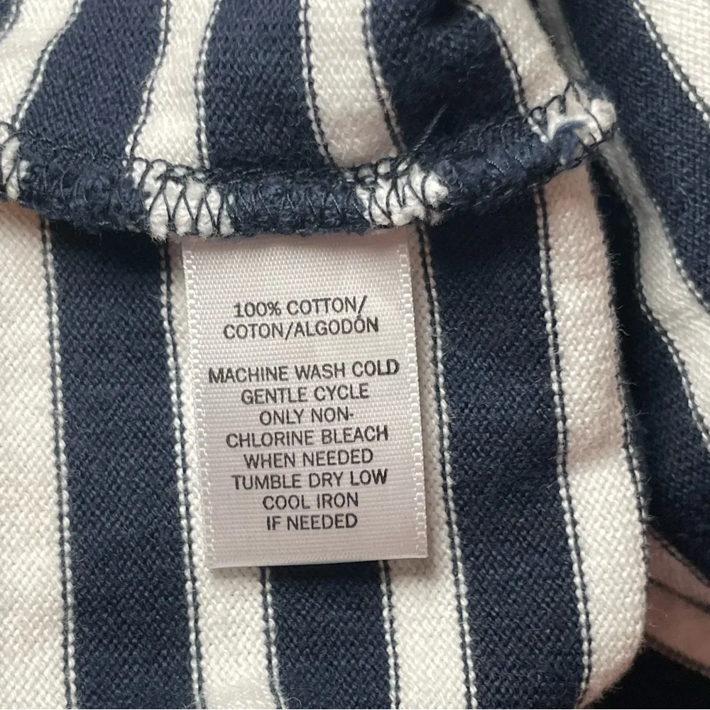 Ann Taylor Loft Blue White Stripe Sleeveless Dress Womens Size 2 Petite Nautical - Image 6