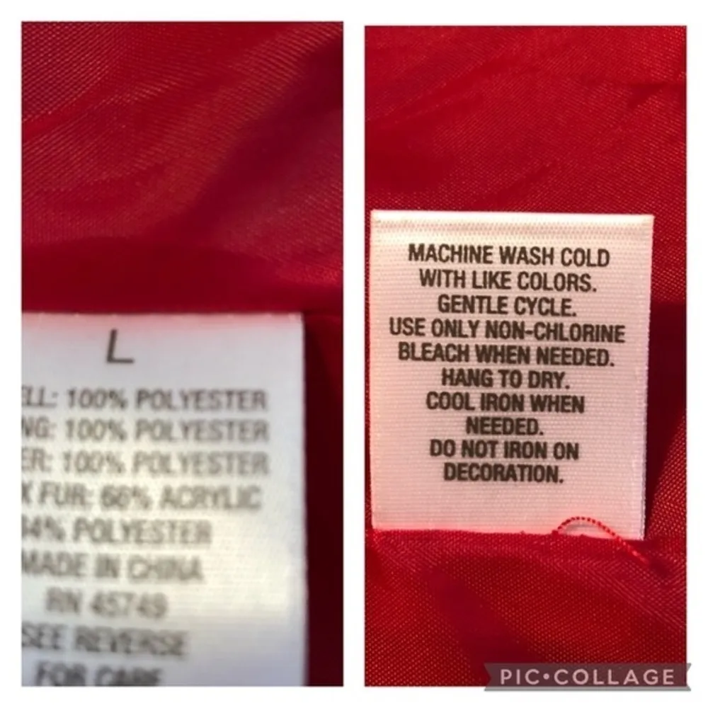 Roz & Ali Puffer Vest Red L - Image 11