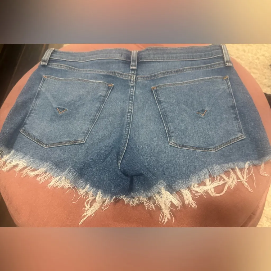 Hudson Jeans Blue Jean Shorts Distressed Cut-Off - Image 6