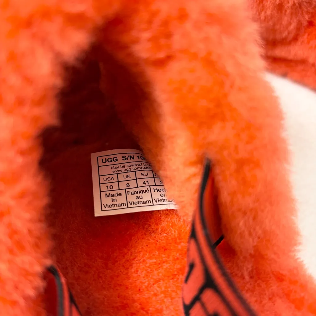 UGG Womens Fluff Yeah Slides Cali College Slippers Sandal Shoe 1095119  Size 10 - Image 4