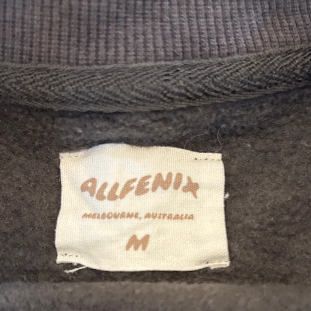 Allfenix Cropped Hoodie Black Size M - Image 2