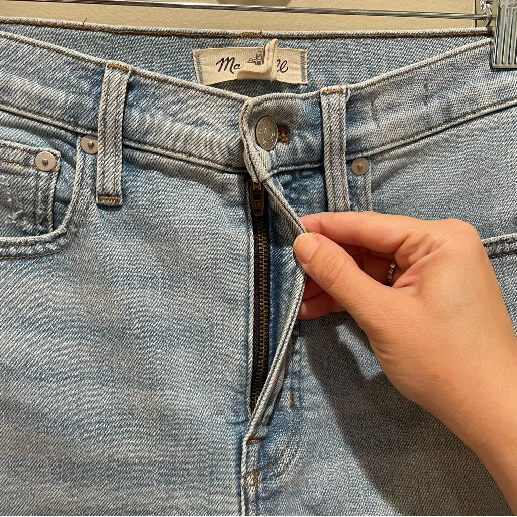 Madewell The Perfect Vintage Distressed Straight Leg Jeans Women’s Size 25 - Image 8