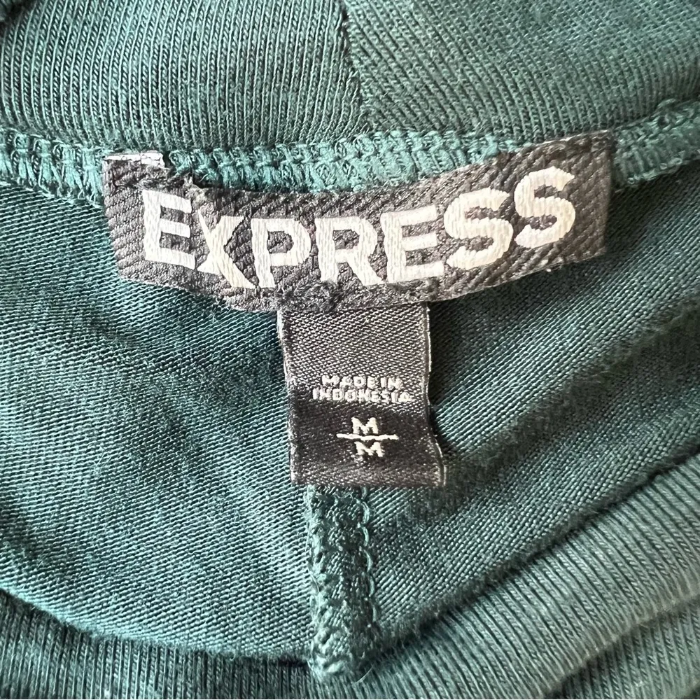 choker neck long sleeve swing dress teal Medium - Image 5